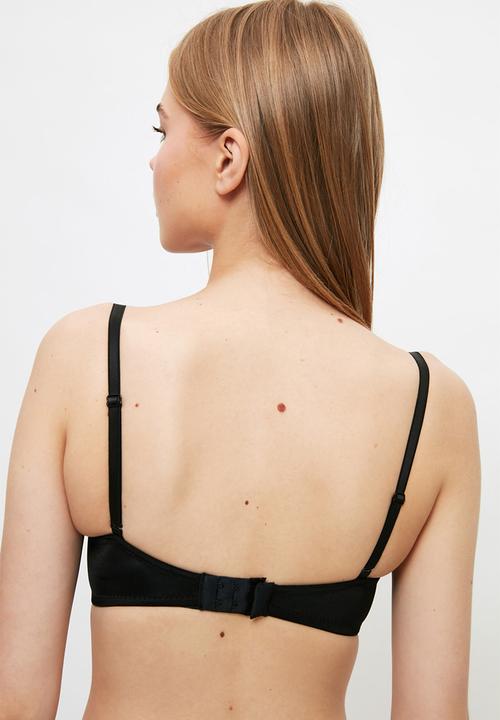 Trendyol - 2 Pack push-up strapless bra  - black