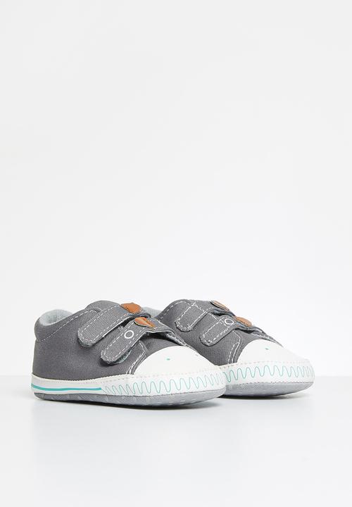 Pop Candy - Boys character velcro strap sneaker - grey