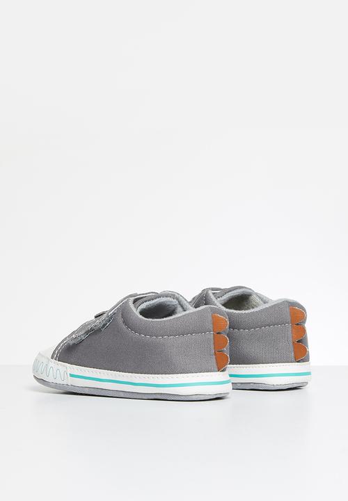 Pop Candy - Boys character velcro strap sneaker - grey