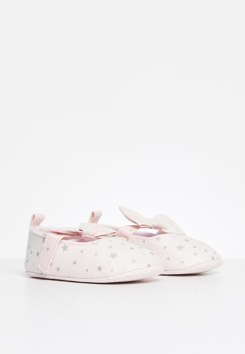 Pop Candy - Girls star pump with bow - pink