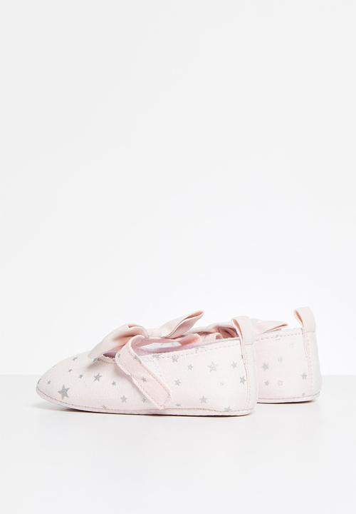 Pop Candy - Girls star pump with bow - pink