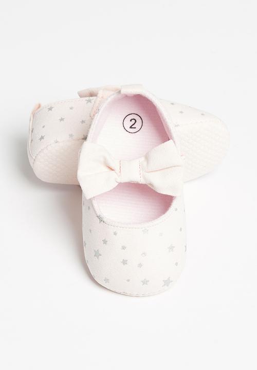 Pop Candy - Girls star pump with bow - pink
