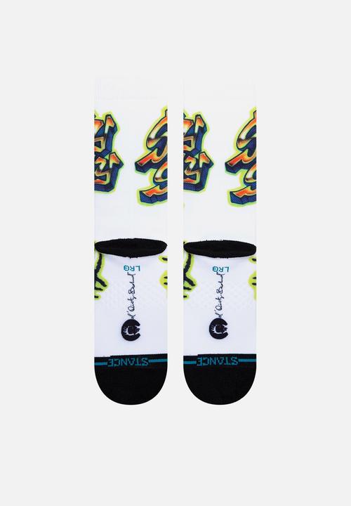 Stance Socks - Shimmy shimmy ya socks - white multi