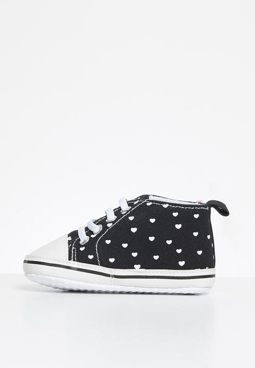 Pop Candy - Girls canvas top sneaker - black
