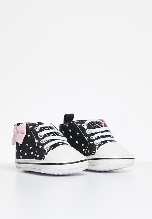 Pop Candy - Girls canvas top sneaker - black
