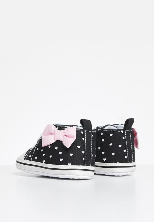 Pop Candy - Girls canvas top sneaker - black