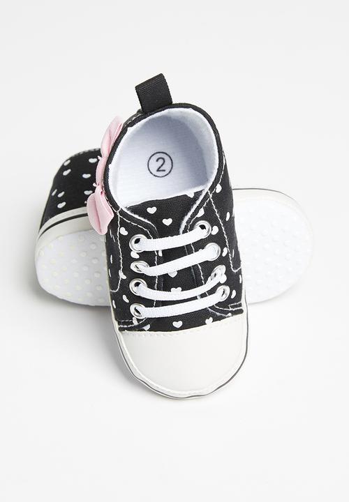 Pop Candy - Girls canvas top sneaker - black
