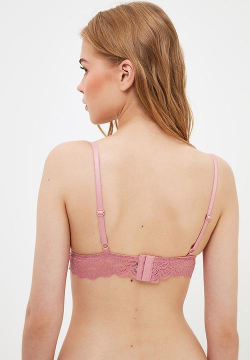 Trendyol - Lace bralet - rose