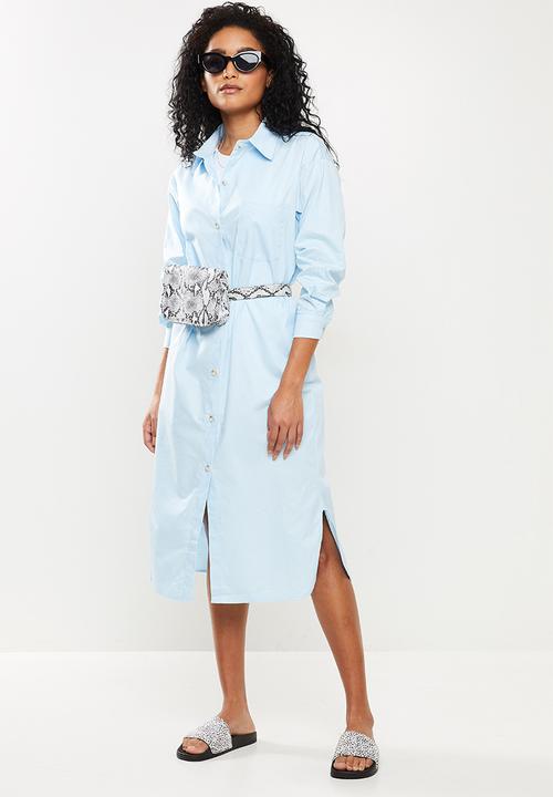 STYLE REPUBLIC - Maxi shirt dress - blue