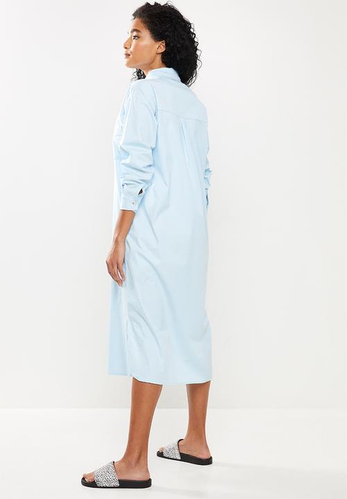 STYLE REPUBLIC - Maxi shirt dress - blue