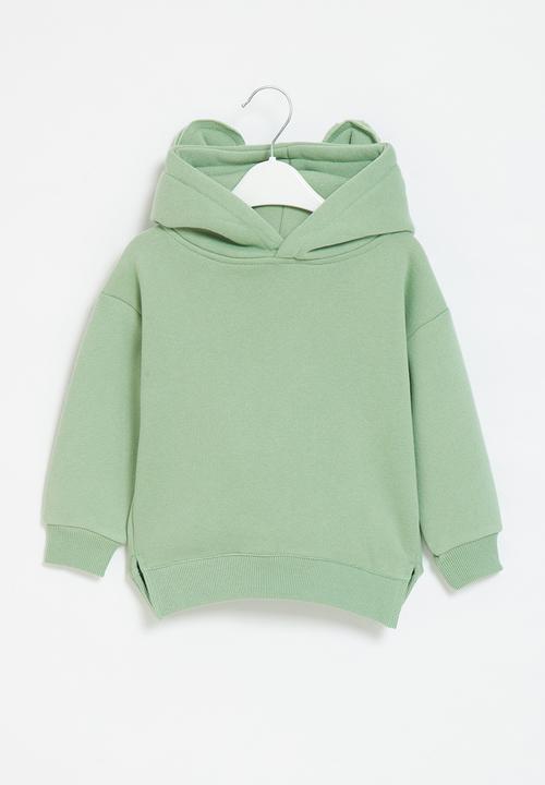 Pop Candy - Girls hoodie with ears - green
