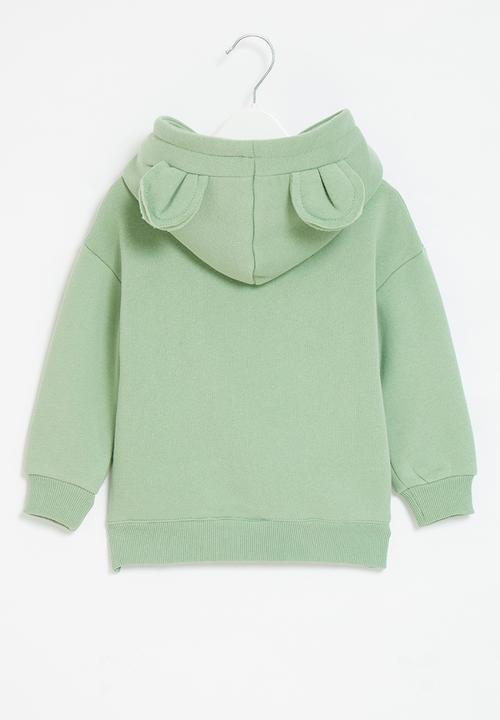 Pop Candy - Girls hoodie with ears - green
