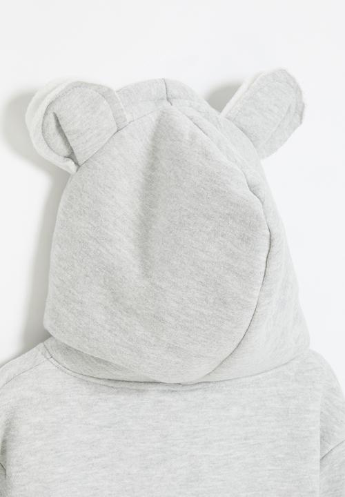 Pop Candy - Girls hoodie with ears - grey