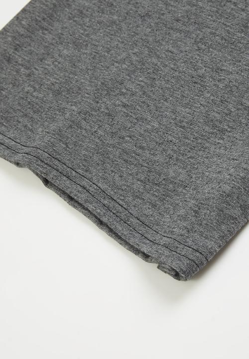Pop Candy - Younger boys raglan graphic tee - black & charcoal 