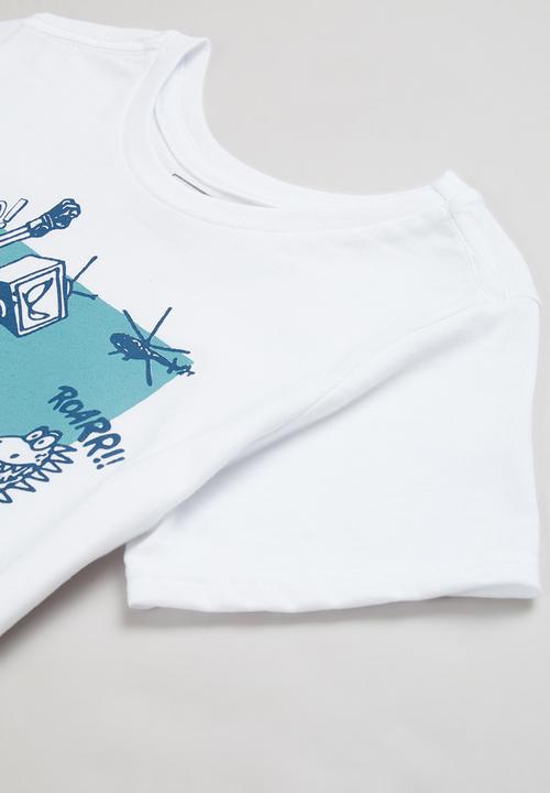 Pop Candy - Printed short sleeve graphic tee - white