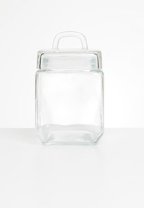 Sixth Floor - Azula square glass canister - 1.2 litre