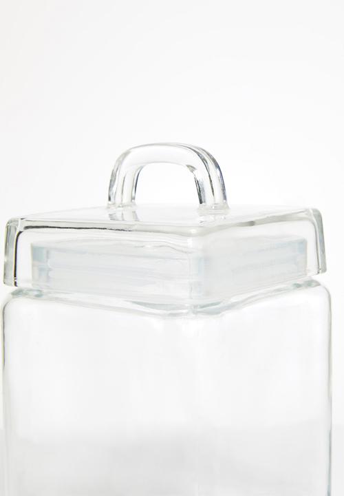 Sixth Floor - Azula square glass canister - 1.2 litre