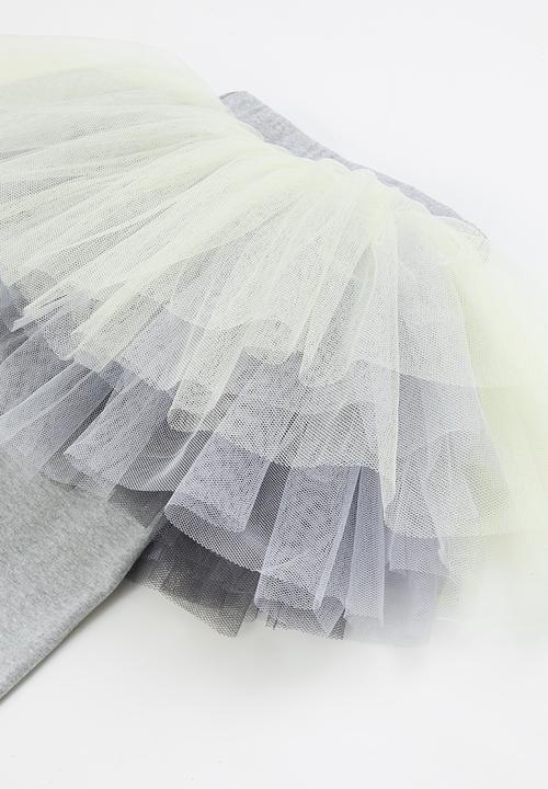 Pop Candy - Girls tutu leggings - grey