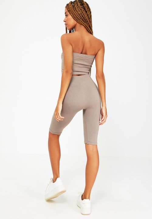 Trendyol - 2 Pack seamless sports leggings  - black-vison