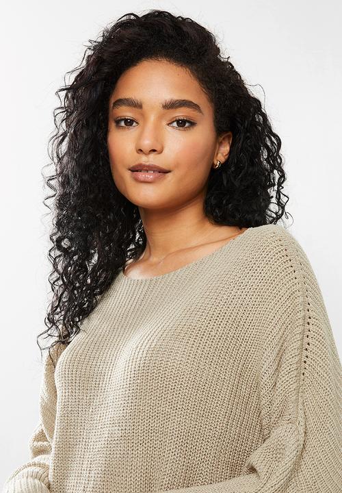 dailyfriday - Slouchy jumper - stone