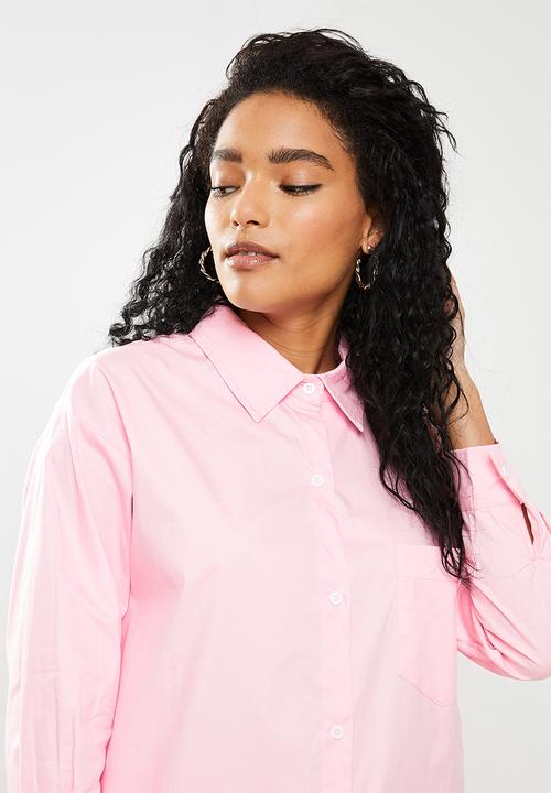 STYLE REPUBLIC - Maxi shirt dress - pink