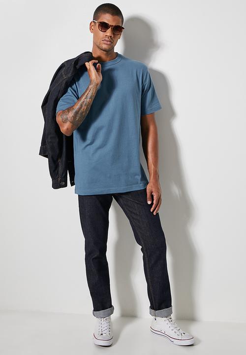 Superbalist - Aaron relaxed fit crew tee - blue