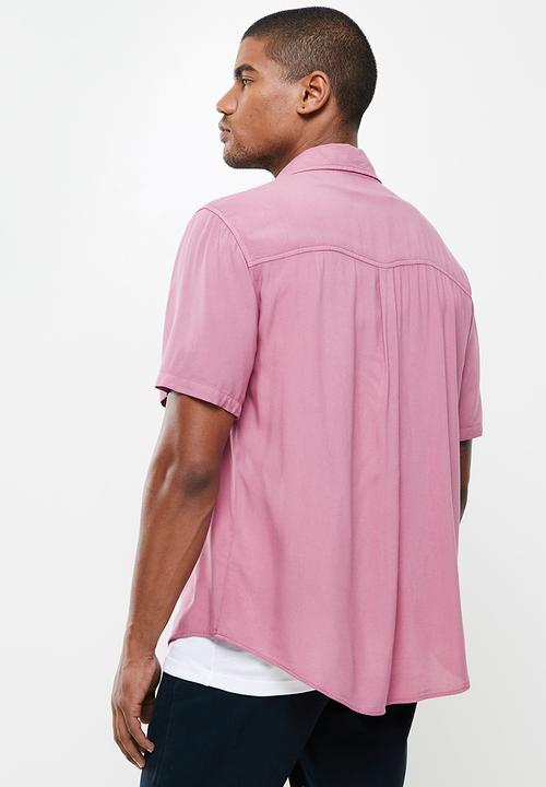 Cotton On - Cuban short sleeve shirt - washed rose