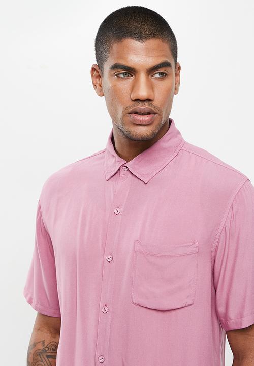 Cotton On - Cuban short sleeve shirt - washed rose