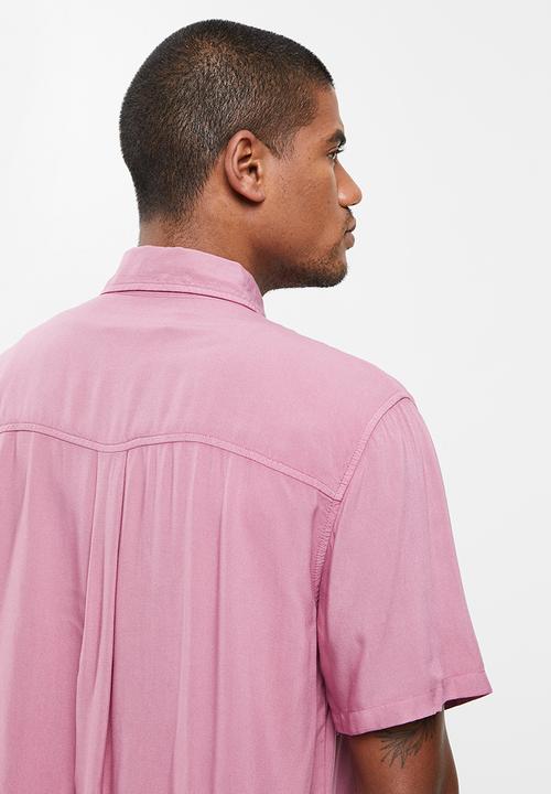 Cotton On - Cuban short sleeve shirt - washed rose