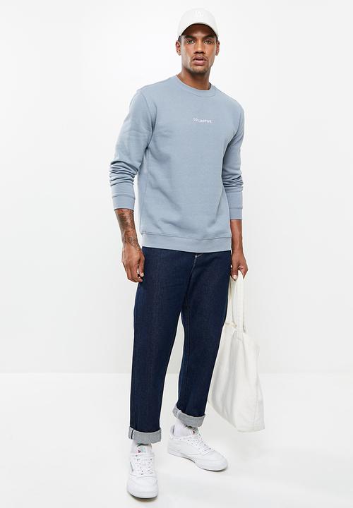 Cotton On - Graphic crew fleece - blue