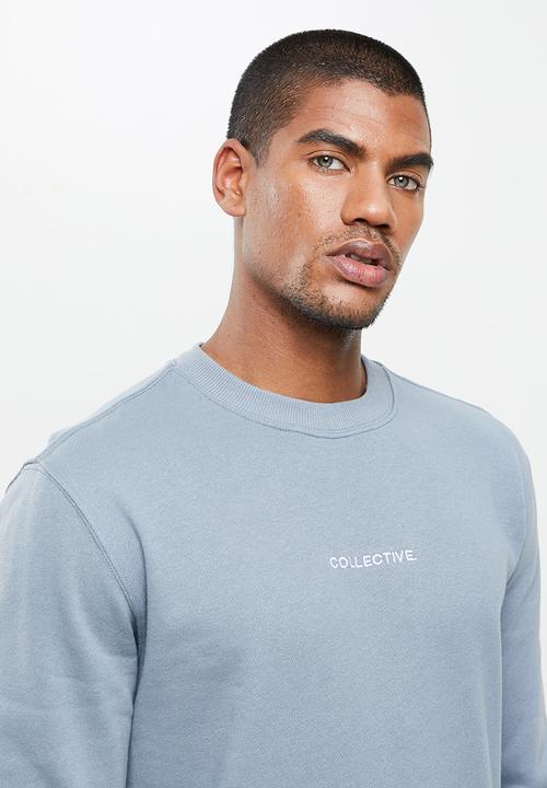 Cotton On - Graphic crew fleece - blue
