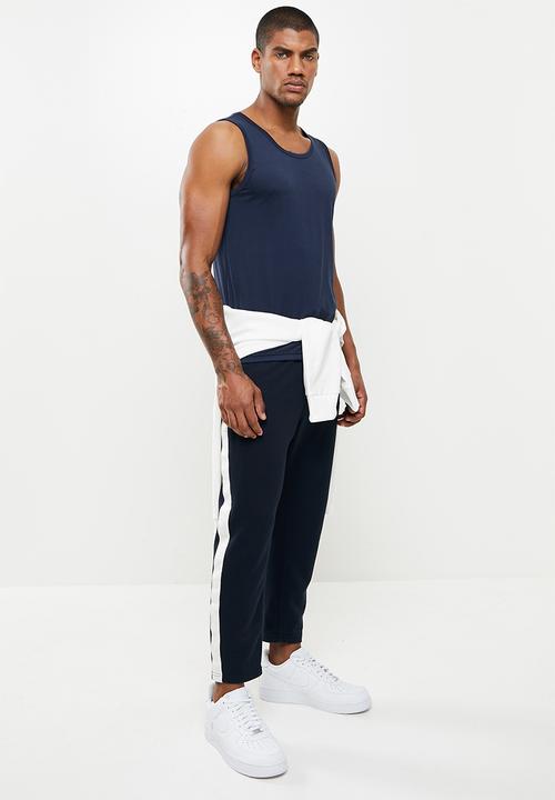 basicthread - Slim fit vest - navy 