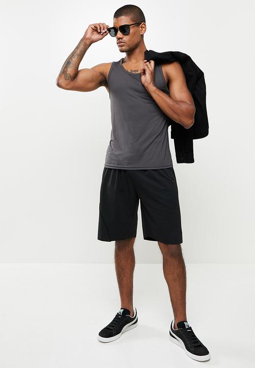 basicthread - Slim fit vest - dark grey