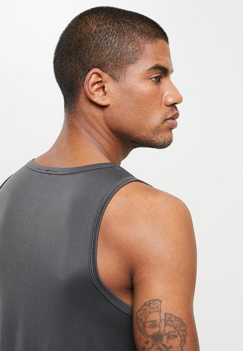 basicthread - Slim fit vest - dark grey