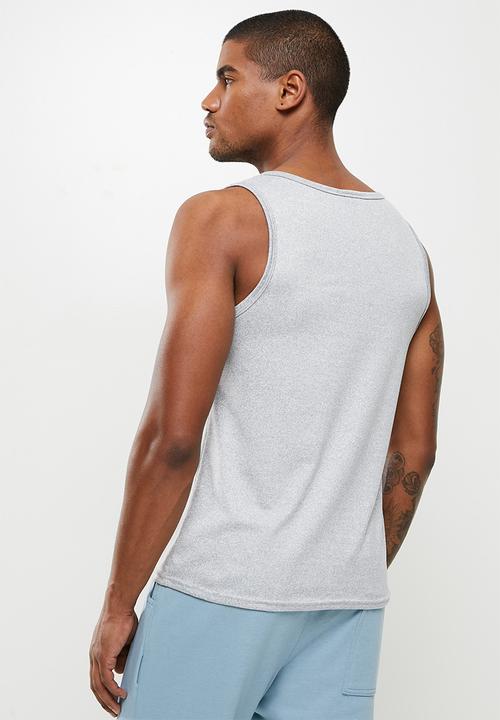 basicthread - Slim fit vest - light grey