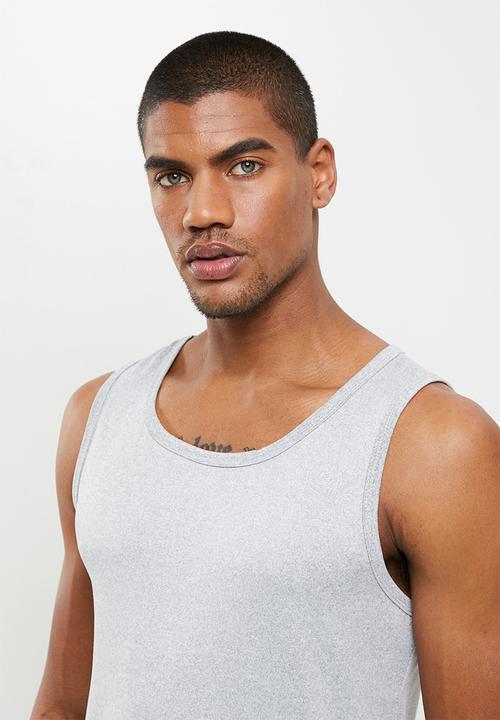 basicthread - Slim fit vest - light grey