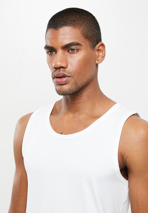 basicthread - Slim fit vest - white 