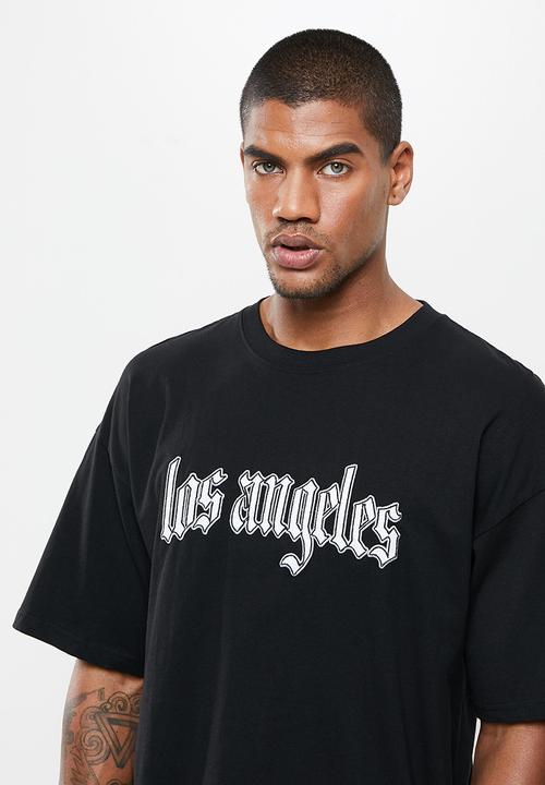 Factorie - Oversized graphic T-shirt - black