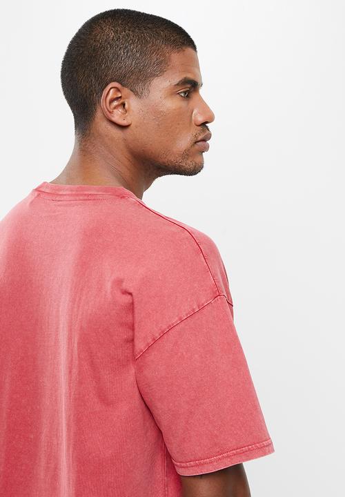 Factorie - Oversized graphic T-shirt - red