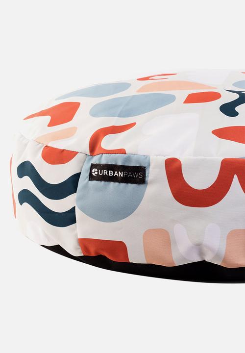 Urbanpaws - Peanut round pet bed- multi