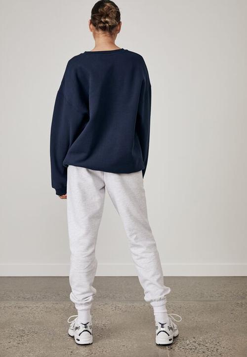 Factorie - Lcn nasa oversized graphic crew - lcn nas navy