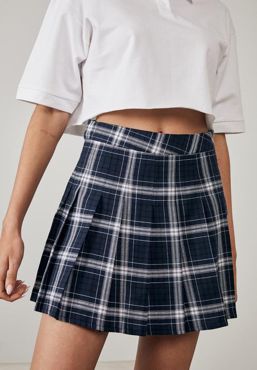 Factorie - Pleated skirt - navy 