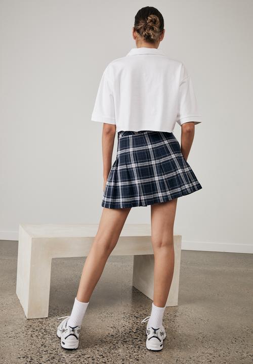 Factorie - Pleated skirt - navy 