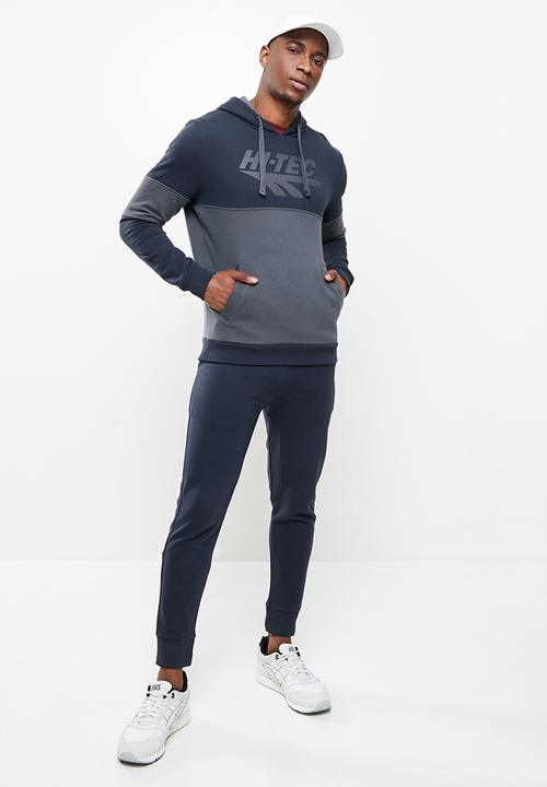 Hi-Tec - Mens retro hoody - navy