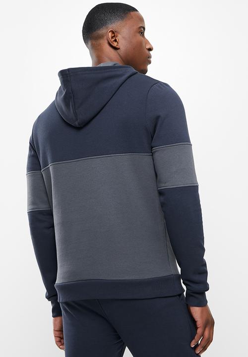 Hi-Tec - Mens retro hoody - navy