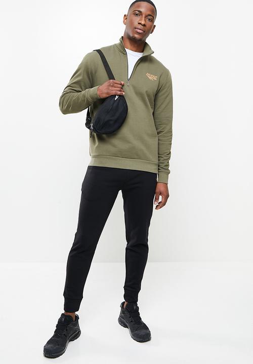 Hi-Tec - Heritage 1/4 zip sweater - green