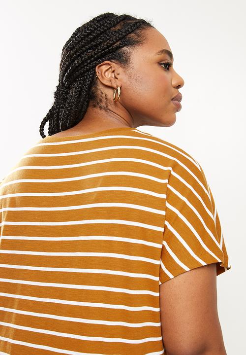 Violeta by Mango - Plus T-shirt maiz - burnt orange
