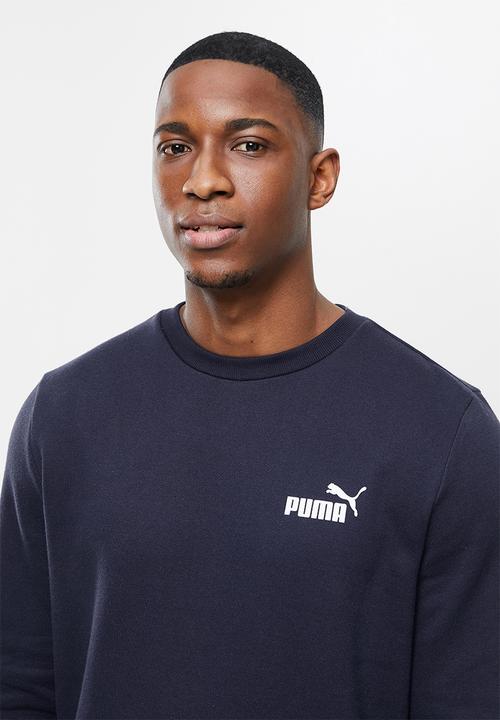 PUMA - Ess small logo crew fl  - navy 