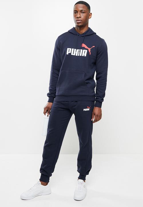 PUMA - Ess+ 2 col logo pants tr cl - navy 