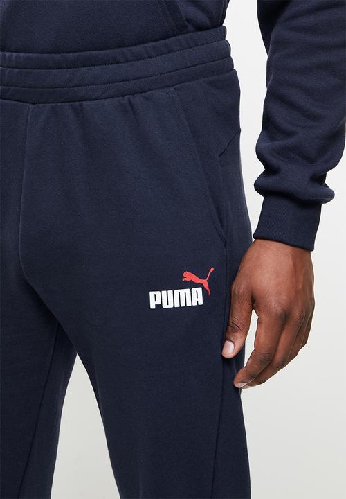 PUMA - Ess+ 2 col logo pants tr cl - navy 
